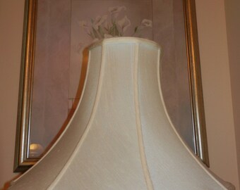 Ivory Bell Shade - Spider Attachment - Without Lining - Shade ONLY