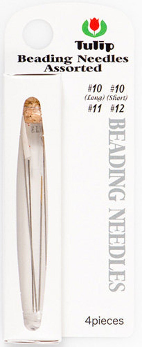 4 Tulip Beading Needles Assorted Size 10 Sharp/Short Size