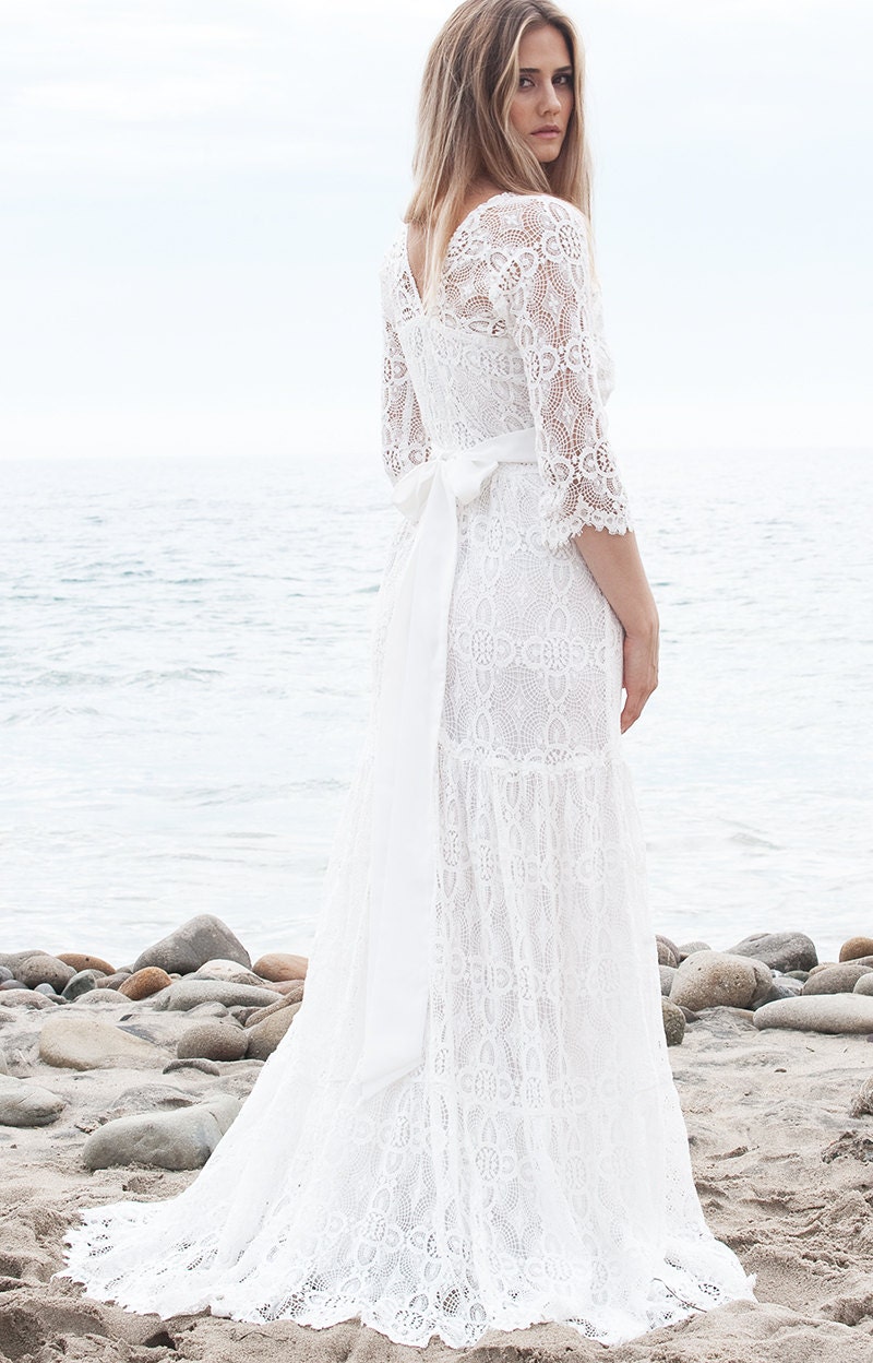 White Rena Wedding Gown