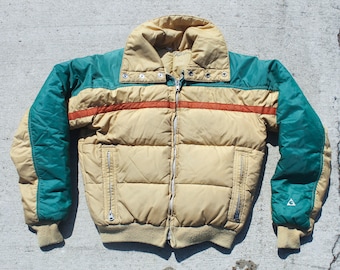 VTG 70s USA DON BELL CHUCK WAGON ICE HOCKEY  NYLON WORKWEAR JACKET SURFER 44” L