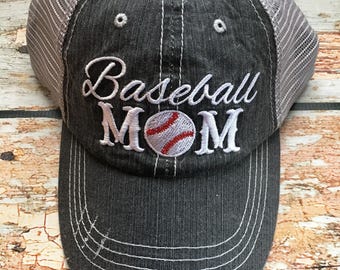 Baseball Mom Baseball Hat ~ Baseball Mom ~ Hair Don't Care Hat ~ Baseball Trucker Hat ~ Baseball Hat ~ Baseball Mom Hat ~ Women's Hat