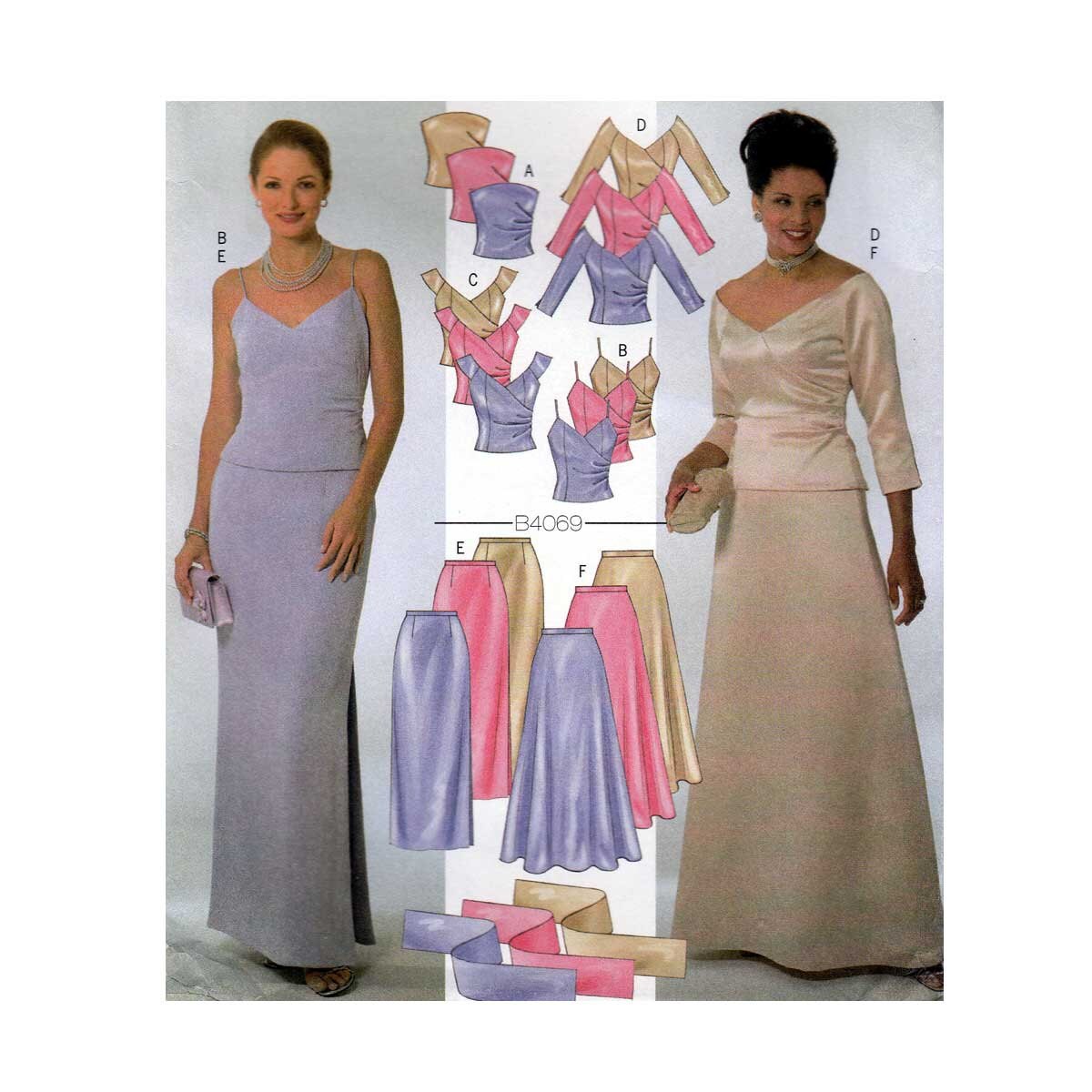 evening skirt and top