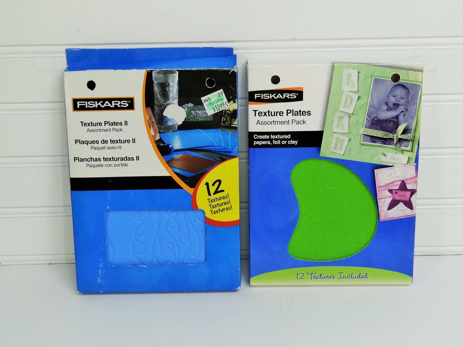 Fiskars Texture Plates 2 Set of 12/Fiskars Texture Assorted Texture