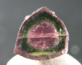 Rare Watermelon Tourmaline Crystal Slice From Brazil - 0.3" - 2.8 Carats