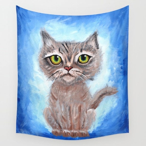 Kitty Cat Throw Blanket kitten cute blanket throw