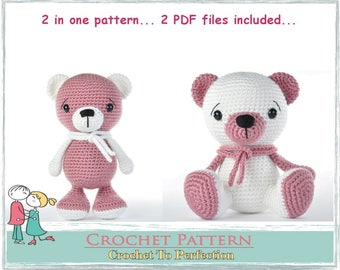 Amigurumi Pattern, Amigurumi Animals, Amigurumi Crochet Pattern, Amigurumi Bear, Crochet Pattern Amigurumi, Crochet Pattern, Crochet Toys