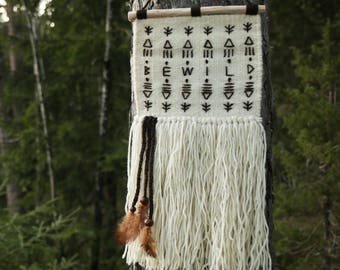 Woven wall hanging, decoration