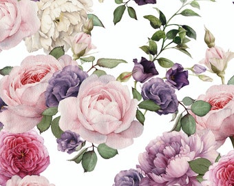 Sample: Vintage Floral Wallpaper
