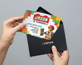 Lego Birthday Invitation, Lego Birthday Party Invite