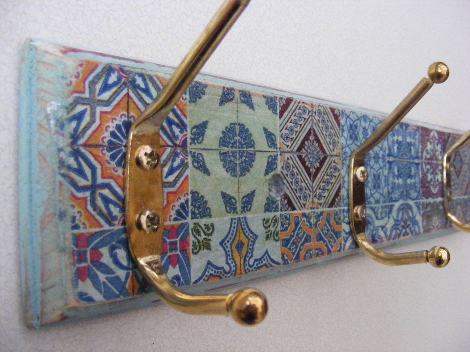 Moroccan / spanish inspired coat hook ideal for hanging