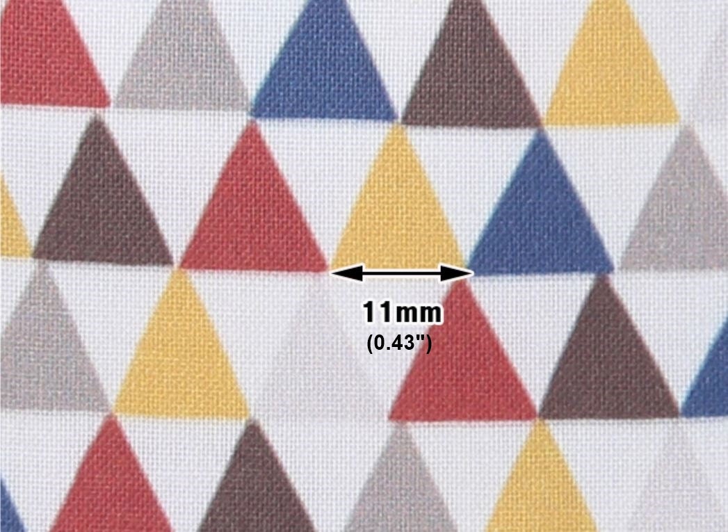 Cotton Fabric Triangle By The Yard from FabricBonita on Etsy Studio