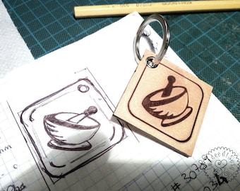 Portachiavi in cuoio personalizzato