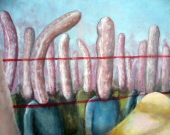 Battle, acrylic on canvas, 54x80cm, AZ.