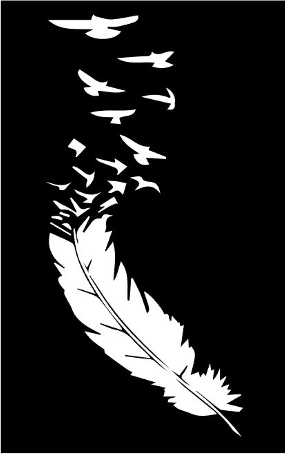 Download Feather to Birds SVG File