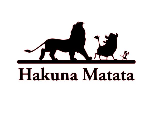 Download Hakuna Matata SVG File Lion King