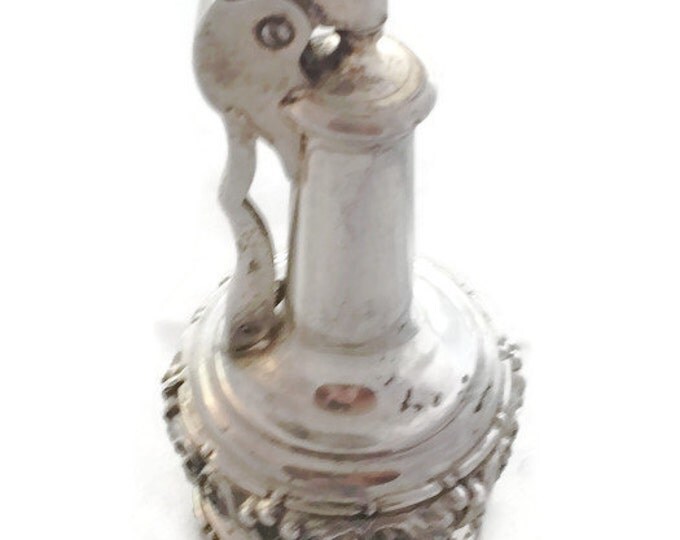 Ronson Silver Plated Decanter Deluxe - 1947 Oil Lamp Lighter - Made in the USA,