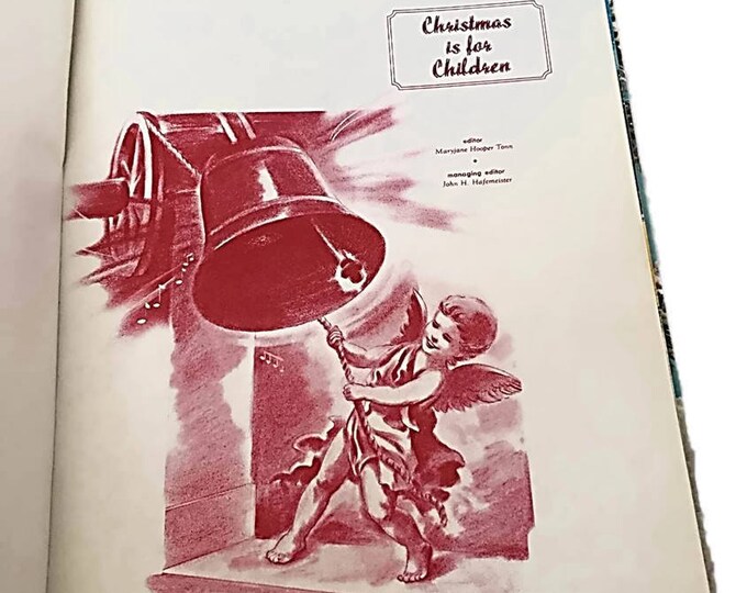 Vintage IDEALS PUBLISHING Rare Illustrated Christmas Poety Book | 1970 "Christmas is for Childern" CHRISTMAS Storybook |