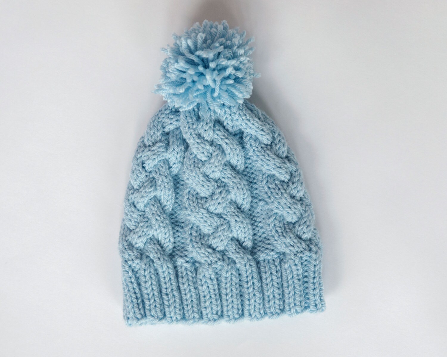 Pattern Braided Cable Knit Hat Pattern