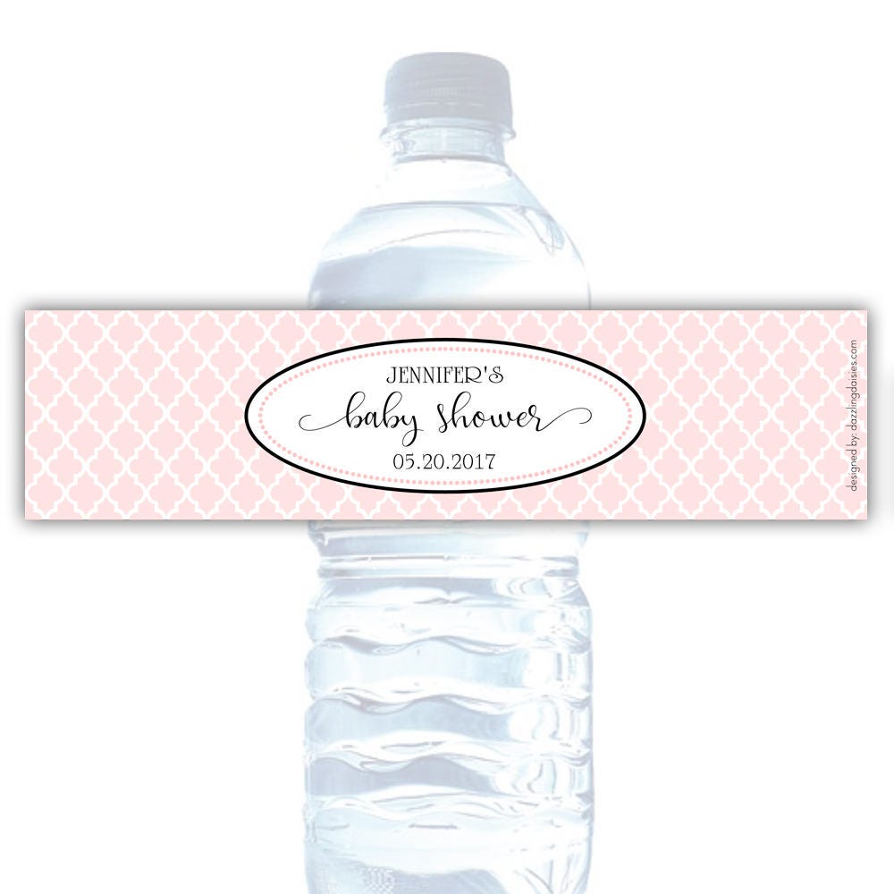 Water Bottle Labels Baby Shower Water Bottle Stickers