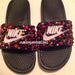 glitter nike sandals