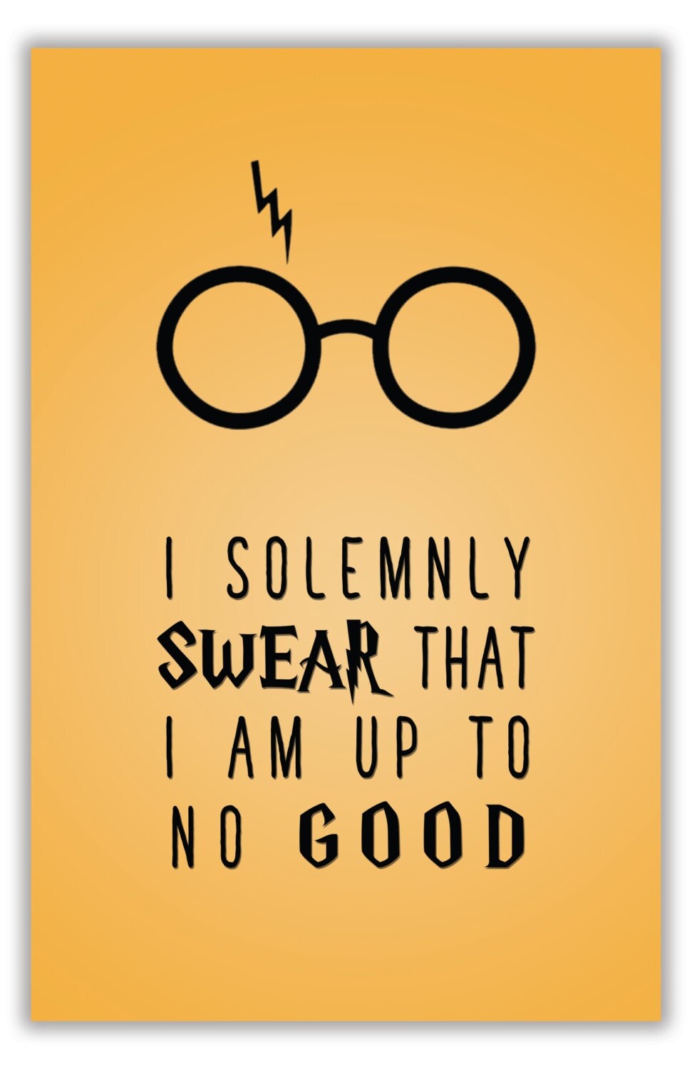 Harry Potter Poster // I Solemnly Swear That I'm by SnooozePrints