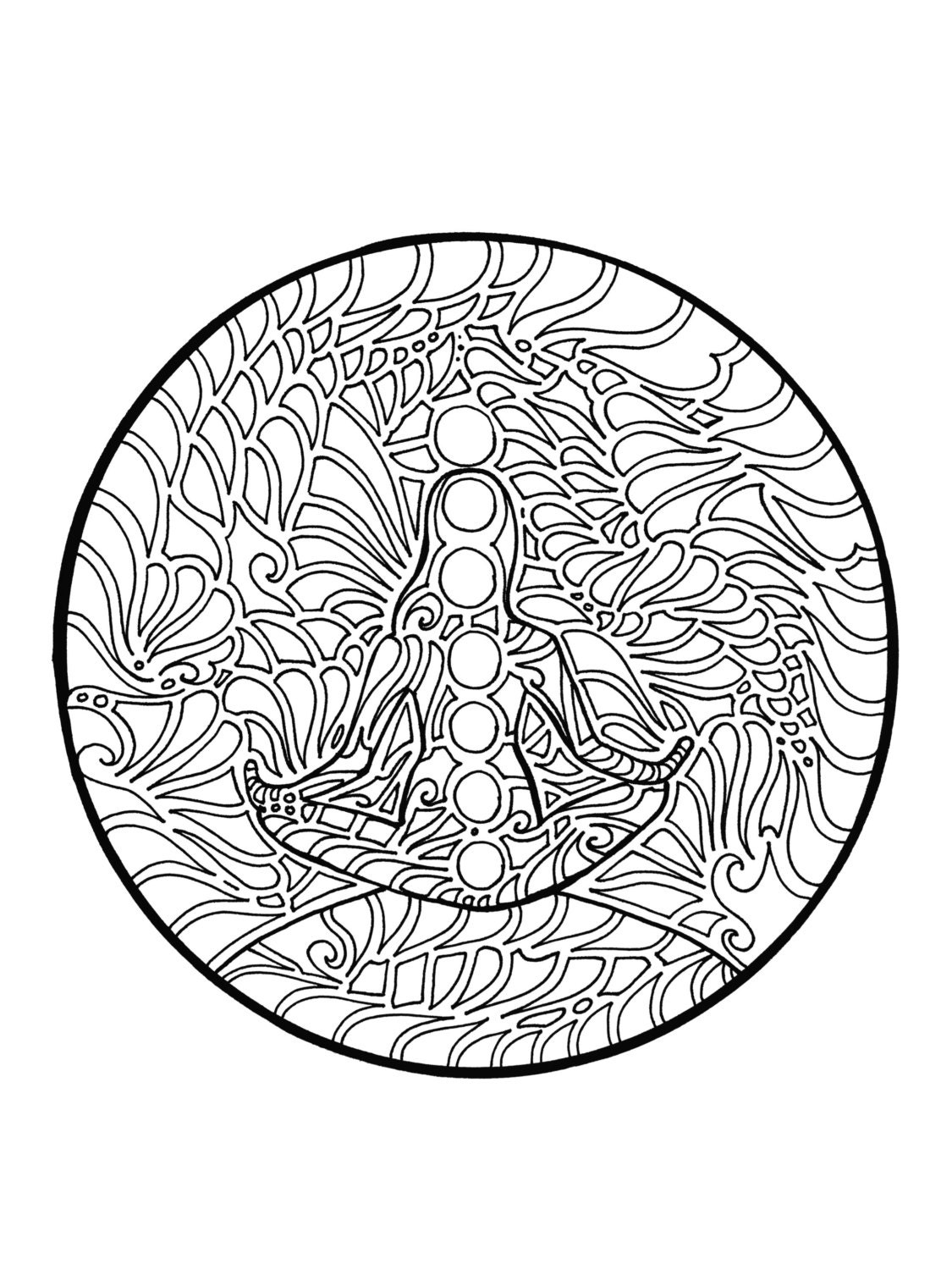 Yoga Coloring Pages For Adults, Yoga Coloring Pages At ...