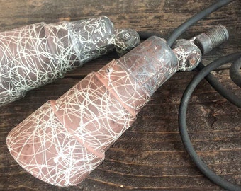 Vintage Industrial Lights, 1950s SET of 2. Industrial Spot Lights, Rustic Hardware, Garage, Barnyard Lighting
