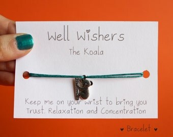 Koala Bracelet | Trust, Relaxation and Concentration |Well Wisher|Wish Bracelet|BFF|Bridesmaid|Birthday|Friendship|Party|Australian Nature
