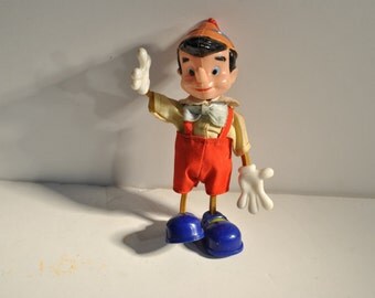 Vintage Walt Disney Pinocchio Marionette 70 Years Wishing Upon A Star By Enesco