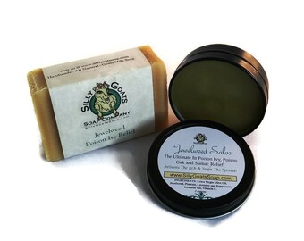 Poison Ivy Treatment Kit, Jewelweed Soap and Salve Combo, Poison Ivy Relief