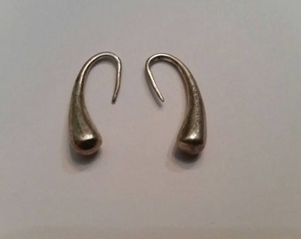 Tiffany and Co Elsa Peretti Tear Drop Earrings 925 Spain Modernist