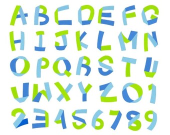 Origami Alphabet Machine Embroidery Design Set
