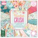 Scrapbook Paper - First Editon Paradise Crush 6x6 Paper Pad - 64 sheets Embossed Cardstock - Flamingo Tropical Florals - Half Double Sided