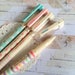Kawaii Gel Pen Set - Candy Pastel Colours Pens - Black Ink - Gel Fineliners 0.5mm tips