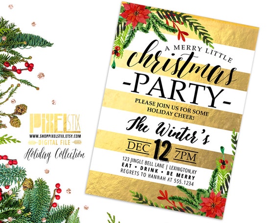 Etsy Christmas Wedding Invitations 8