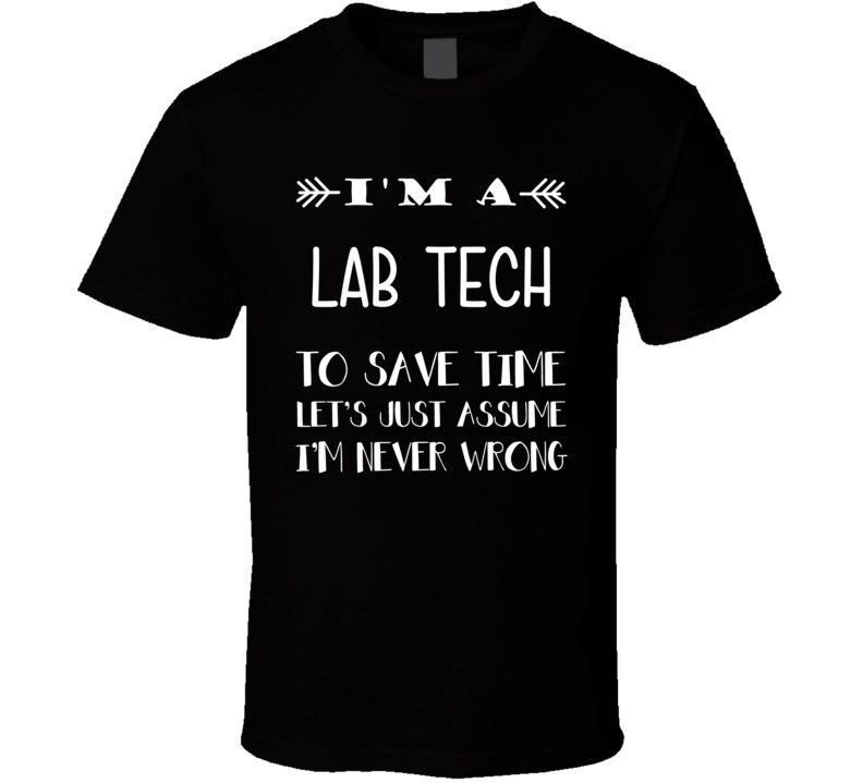 funny lab tech t shirts