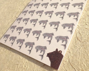 All occasion cards, blank illustrated cards, illustrated animal card set, thank you cards for friend, cute correspondance note card set