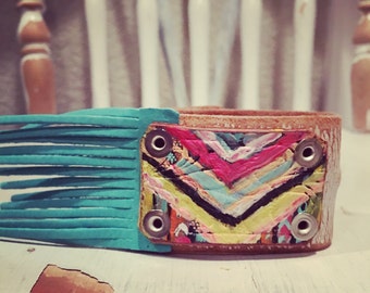 Upcycled Vintage Leather Cuffs:Custom & Predesigned by thecuffchic