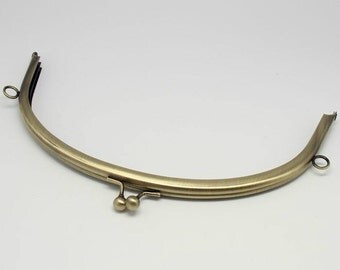 1 pc Retro Flower Metal Purse Frame Handle Purse Frame 24.5cm ( 9.6 inch)