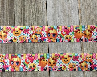Emoji Ribbon, Emojicon ribbon, Smiley Ribbon