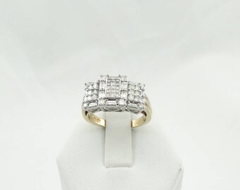 Dazzling Vintage 2.8 Carat Diamond 14K Gold Engagement Ring #DAZZLING-GR4
