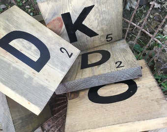 Large scrabble letters-decorative scrabble letters-scrabble -wood scrabble letters
