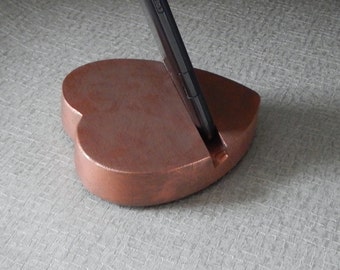 Smart Phone Stand, Tablet Stand, Coppery Metallic, iPad Stand, Tech Accessory, Tech Gift, Gift for Her, Gift for Him, Anniversary Gift, Gift