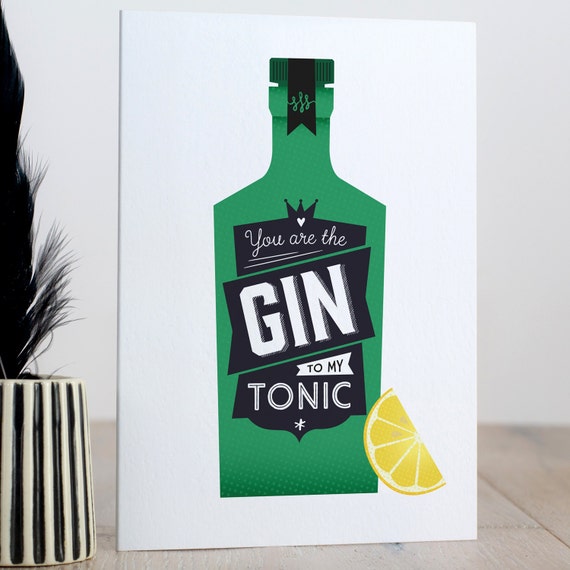 gin valentines card gin to my tonic funny valentines card gin valentines card gin to my tonic funny valentines card