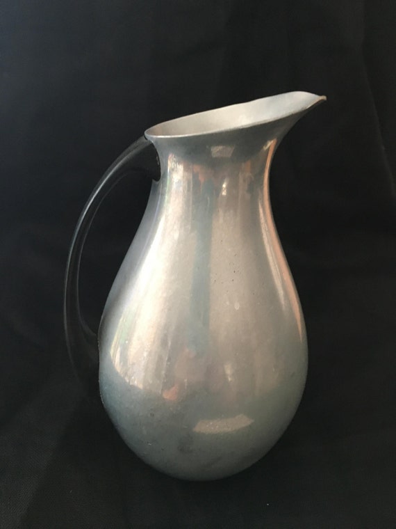 Small pewter pitcher vintage pewter pitcher elegant pewter