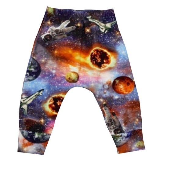 Space Baby Harem Pants Toddlers Space Odyssey Kids Jersey