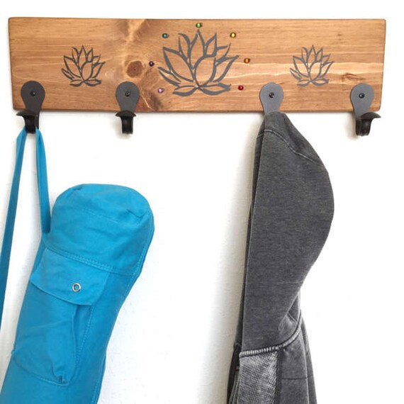 Black yoga handmade black yoga mat holder handmade by YogaWares