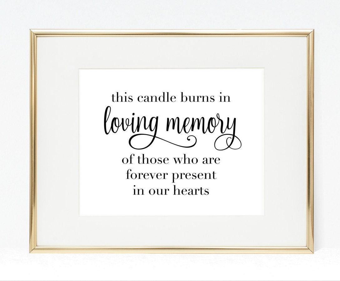 This is a photo of Sassy This Candle Burns in Loving Memory Free Printable This is a picture of Sassy This Candle Burns in Loving Memory Free Printable
