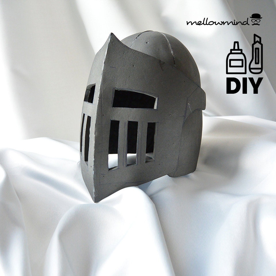 DIY Knight Helmet Template For EVA Foam Version B