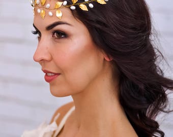 Wedding tiara Bridal tiara Wedding hair vine Bridal hair vine Bridal hair piece Wedding hair piece Bridal hairpiece Wedding hairpiece gold